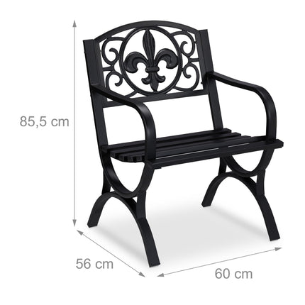 Scaun de gradina din metal in stil antic