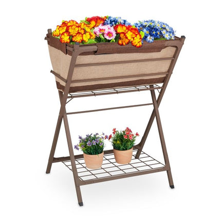 Jardiniera metalică cu căptușeală preformată