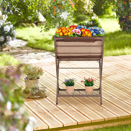 Jardiniera metalică cu căptușeală preformată