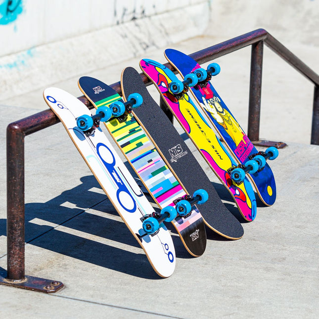 Skateboard Metro 2, punte de 31 inchi, kicktail dublu