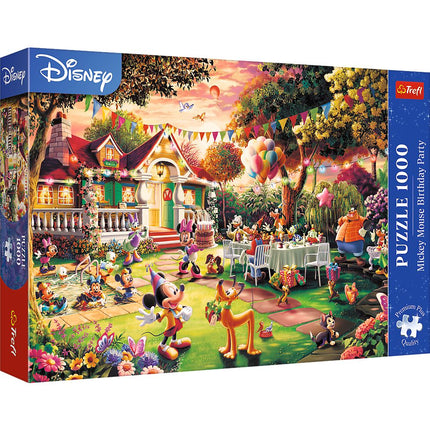 Puzzle pentru petrecerea de aniversare Mickey Mouse, 1000 de piese, calitate premium
