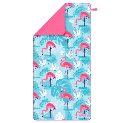 Prosop din microfibra Flamingo Print 160x80 cm