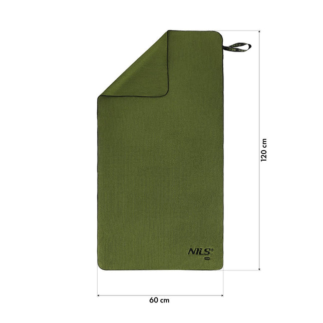 Prosop militar din microfibra, kaki, 120x60 cm