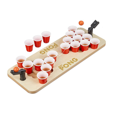 Mini Beer Pong cu cești roșii