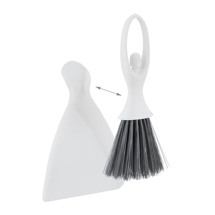 Set mini pentru praf și perie, pachet de 4, design compact