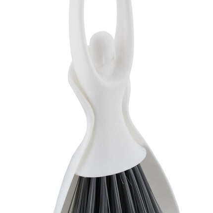 Set mini pentru praf și perie, pachet de 4, design compact