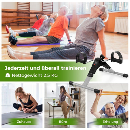 Mini bicicletă de exerciții – Antrenor pliabil pentru brațe și picioare, rezistență reglabilă