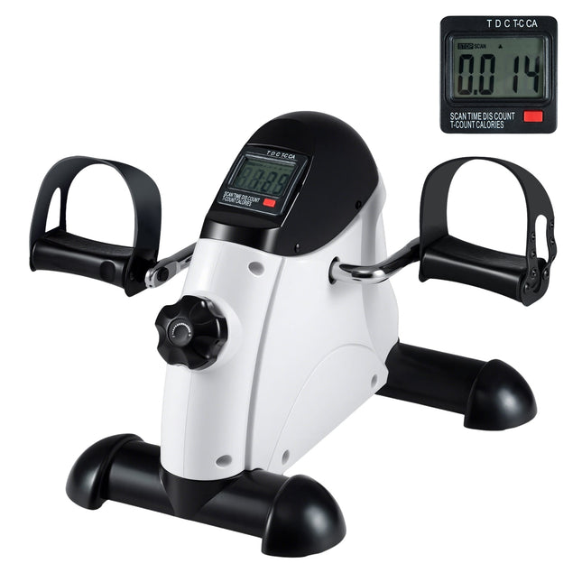 Mini bicicletă de exerciții cu afișaj LCD pentru antrenamente de brațe și picioare