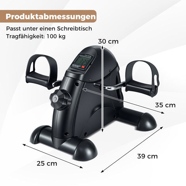 Mini bicicletă de exerciții cu afișaj LCD pentru brațe și picioare