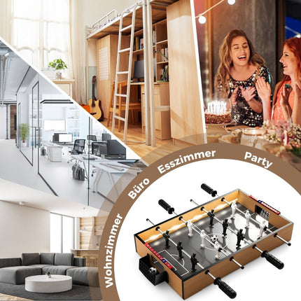 Masa Mini Foosball cu lumini LED si 2 bile