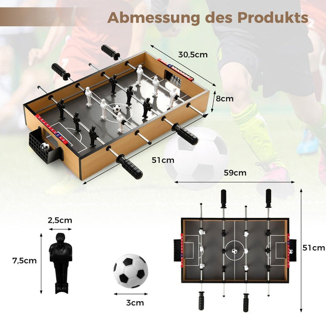 Masa Mini Foosball cu lumini LED si 2 bile