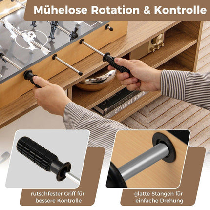 Masa Mini Foosball cu lumini LED si 2 bile