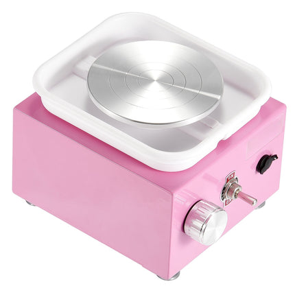 Mini Pottery Wheel, 0-320 RPM, Detachable Basin, 18 Tools