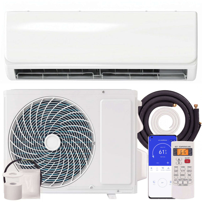 Pompă de căldură mini split AC, kit invertor WiFi 9000 BTU