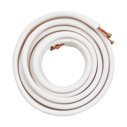 Mini Split Line Set 50 Ft, 1/4 x 1/2 Copper, Insulated