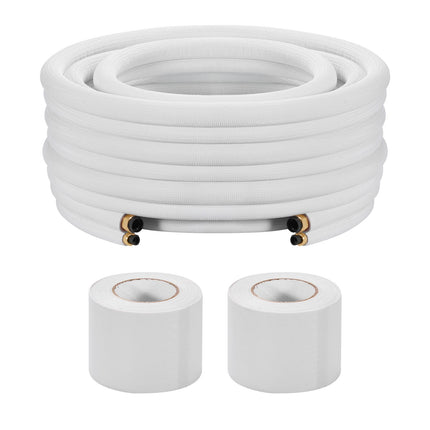 Mini Split Line Set 50 ft, 1/4 x 3/8 Insulated Copper