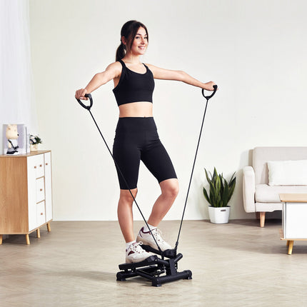 Mini Stair Stepper, Hydraulic Twist, Bands, LCD, 330 lb Capacity
