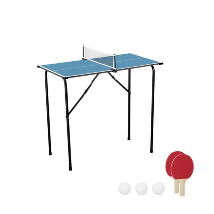 Mini set de tenis de masă – pliabil, portabil, complet