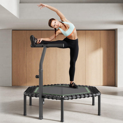 Mini Trampoline 1385 mm, 205 kg Capacity, Adjustable Handle