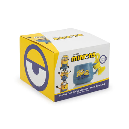 Lumânare parfumată Minions în cană ceramică – Aromă florală fructată