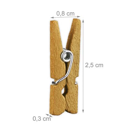 Set mini cleme din lemn de 400