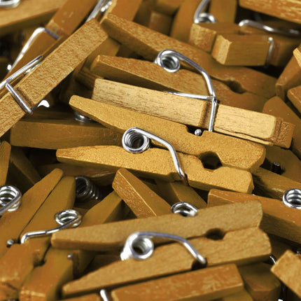 Set mini cleme din lemn de 400