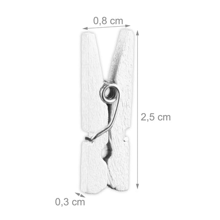 Set mini cleme din lemn de 400