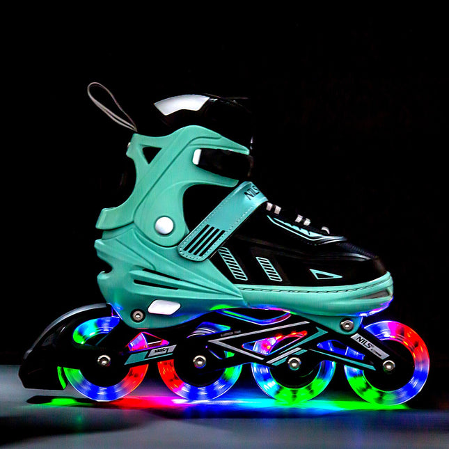 Patine in linie LED Mint, mărimea M (35-38)