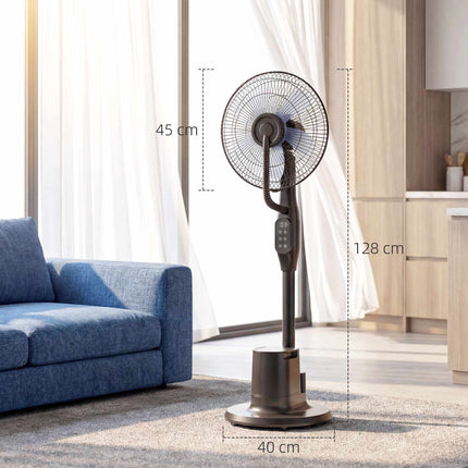 Ventilator cu piedestal, 70° oscilație, 3 viteze, rezervor de 3,5 l