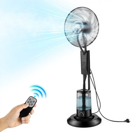 Misting Standing Fan With 3L Tank, Remote Control