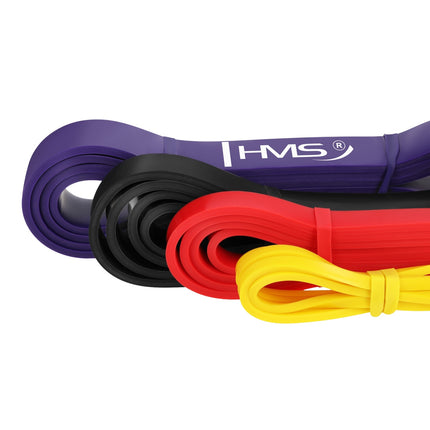 Set 4 benzi de rezistență din latex pentru antrenament și recuperare