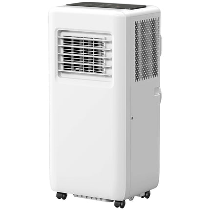 Aer condiționat mobil Aer condiționat 3 în 1 cu răcire, dezumidificator, ventilator, furtun de evacuare, răcitor de aer automat de 9000 BTU cu telecomandă, temporizator, blocare pentru copii, alb |
