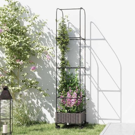 Jardinieră mobilă cu spalier, 185 cm, capacitate 24 l