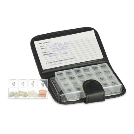 Cutie mobila pentru tablete 7 zile 4 compartimente