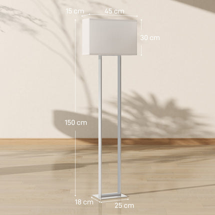 Lampă de podea modernă, luminozitate reglabilă, abajur de in