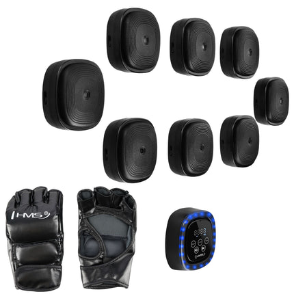 Perete modular de box cu Bluetooth și mănuși MMA
