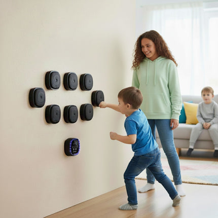 Perete modular de box cu Bluetooth și mănuși MMA