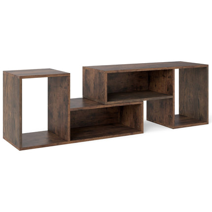 Suport TV modular cu rafturi în formă de L pentru televizoare de 60"
