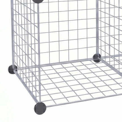 Set de rafturi modulare din sârmă tip cub – Metal, fixare prin clic