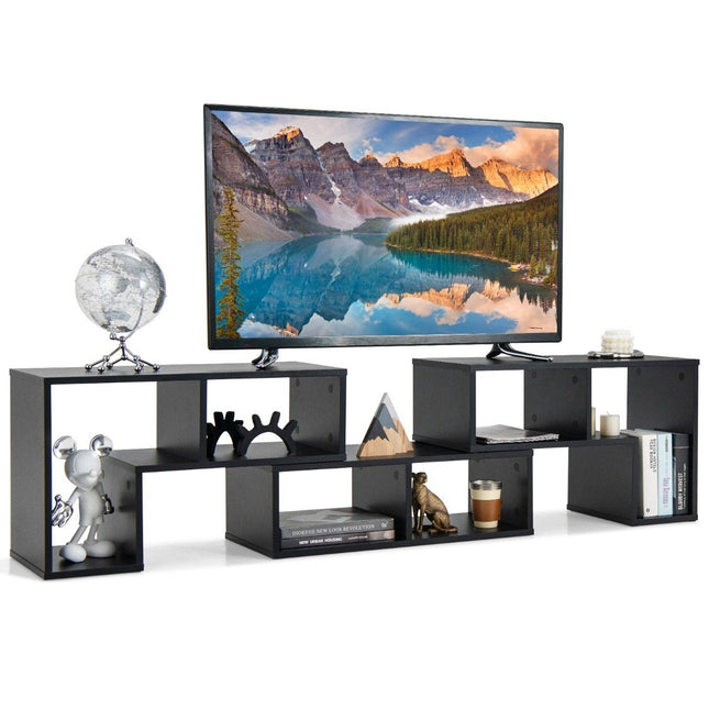 Suport TV modular din lemn, 3 piese, se potrivește televizoarelor de până la 65 inchi