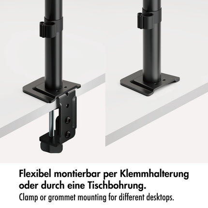 Monitor Arm 17-32" Adjustable Desk Mount Black