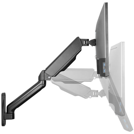 Monitor arm Wall mount 17-32" gas-suspended 450mm