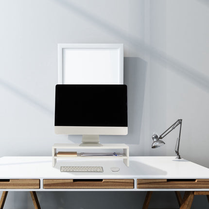 Suport pentru monitor cu raft suplimentar