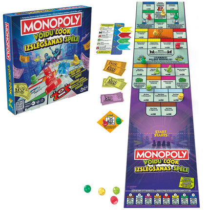 Joc de societate Monopoly Knockout (în limbile estonă și letonă)