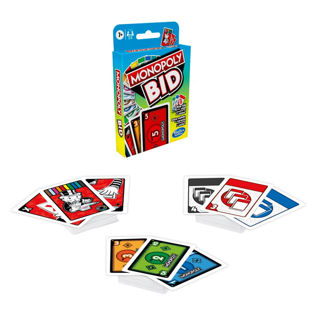 Joc de cărți Monopoly Bid (în limbile finlandeză și suedeză)