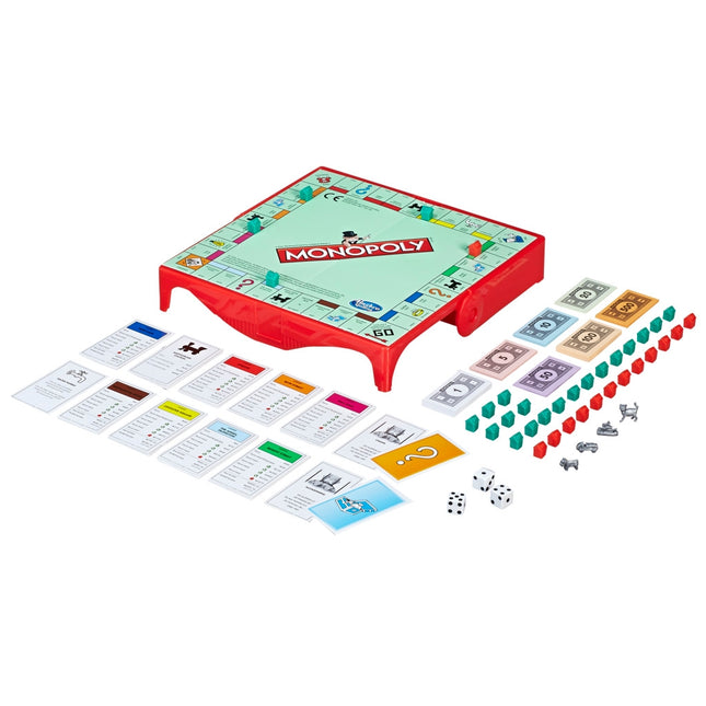Joc de călătorie Monopoly Grab&Go (în limbile finlandeză și suedeză)