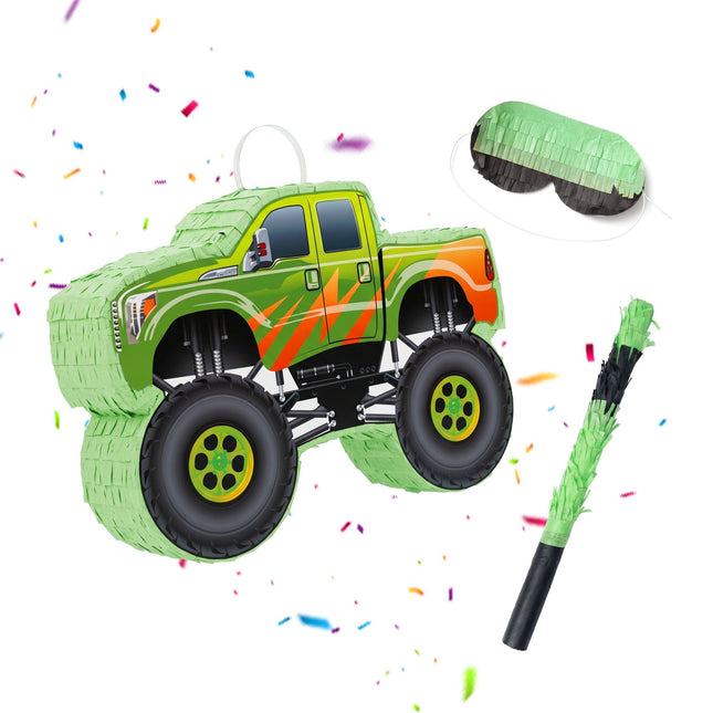 Set Piñata Monster Truck – Include Băț și Legătură la Ochi