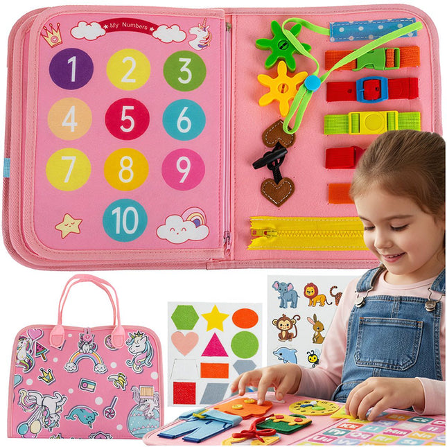 Montessori Sensory Book for Kids, 7-in-1 Activities