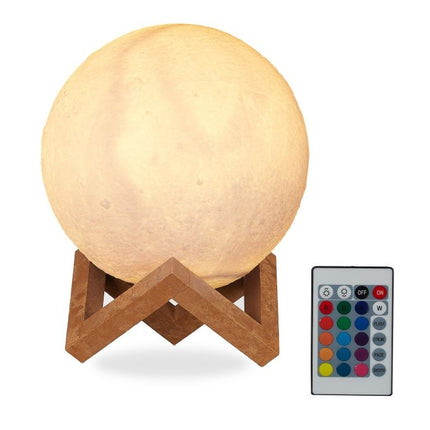 Lampă lunară 3D care schimbă culoarea