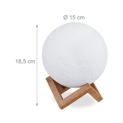 Lampă lunară 3D care schimbă culoarea